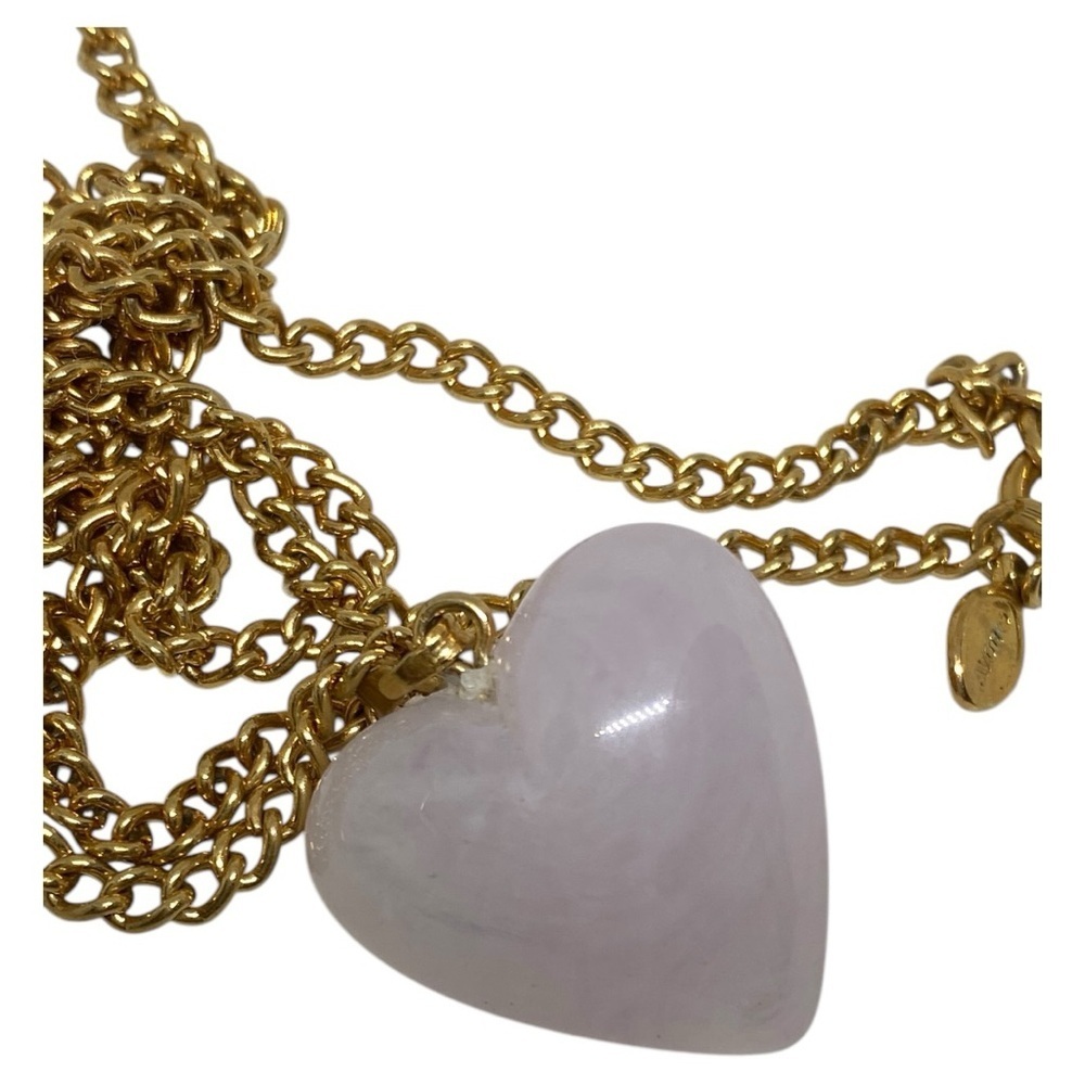 Vintage Heart & Key Pendant & Chain​ - Picture 5 of 9